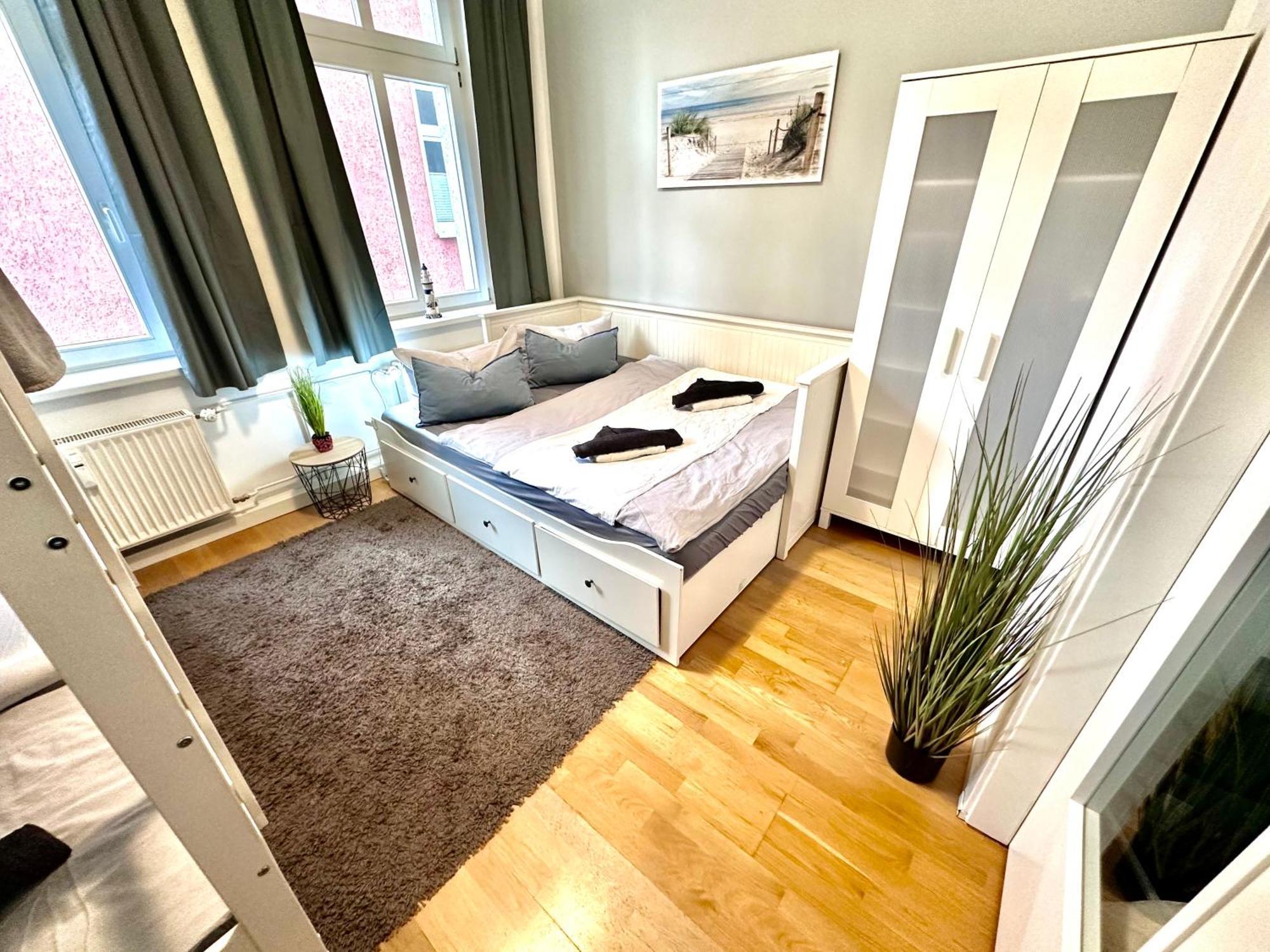 Ferienwohnung Nautica 450M Zum Strand Familienfreundlich Rostock Esterno foto